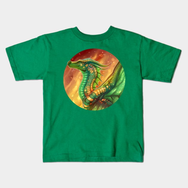 Wings of Fire - Sundew Kids T-Shirt by Biohazardia